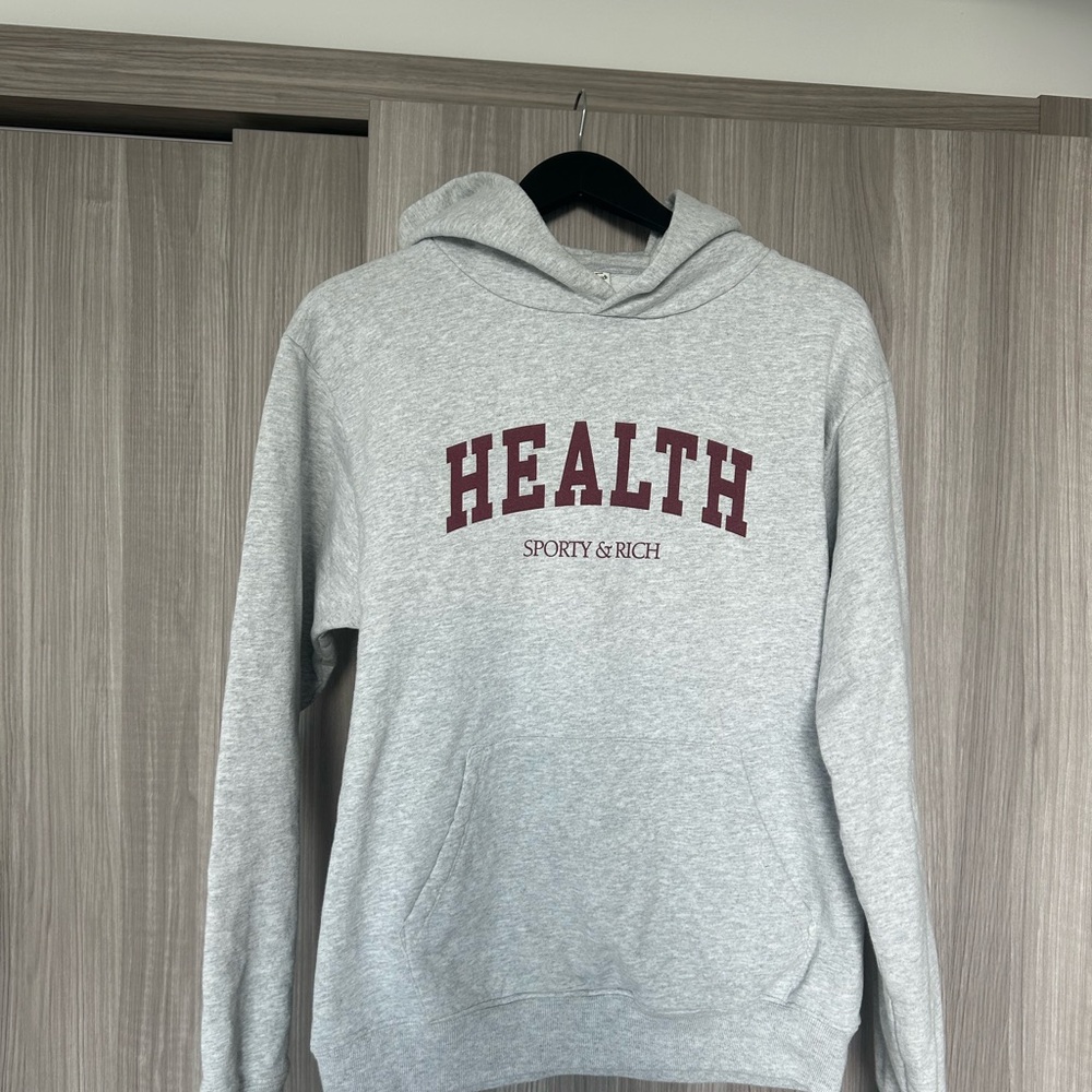 Sporty & Rich Gray Hoodie